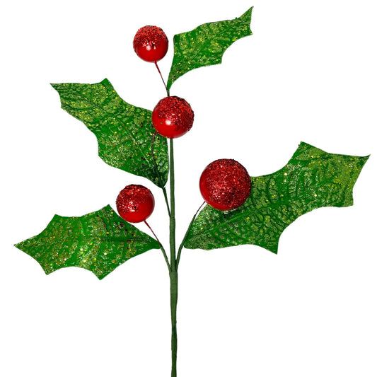 Holly Jolly Holly Berry Spray 34" | KS