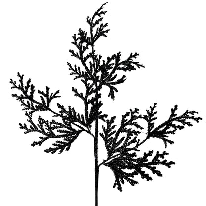 Glitter Lycopodium Spray - Black 28.5" | KS