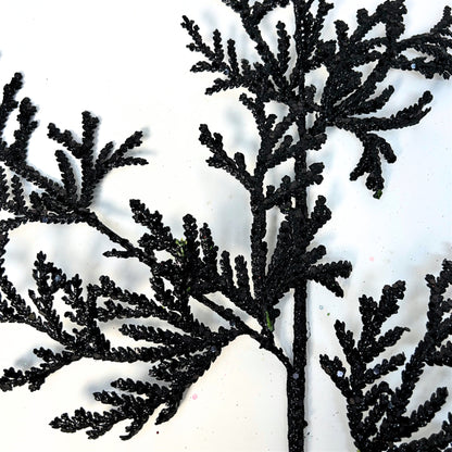Glitter Lycopodium Spray - Black 28.5" | KS