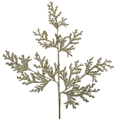 Glitter Lycopodium Spray - Champagne 28.5" | KS