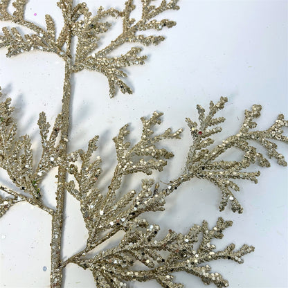 Glitter Lycopodium Spray - Champagne 28.5" | KS