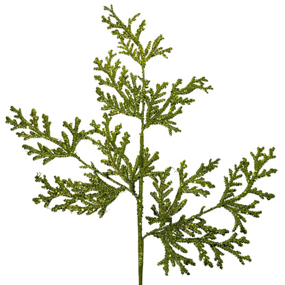 Glitter Lycopodium Spray - Lime 28.5" | KS