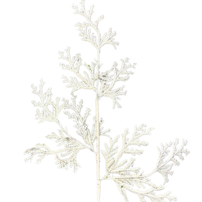 Glitter Lycopodium Spray - White 28.5” |KS