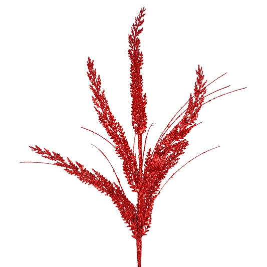 Glittered Cedar Spray - Red 27" | KS