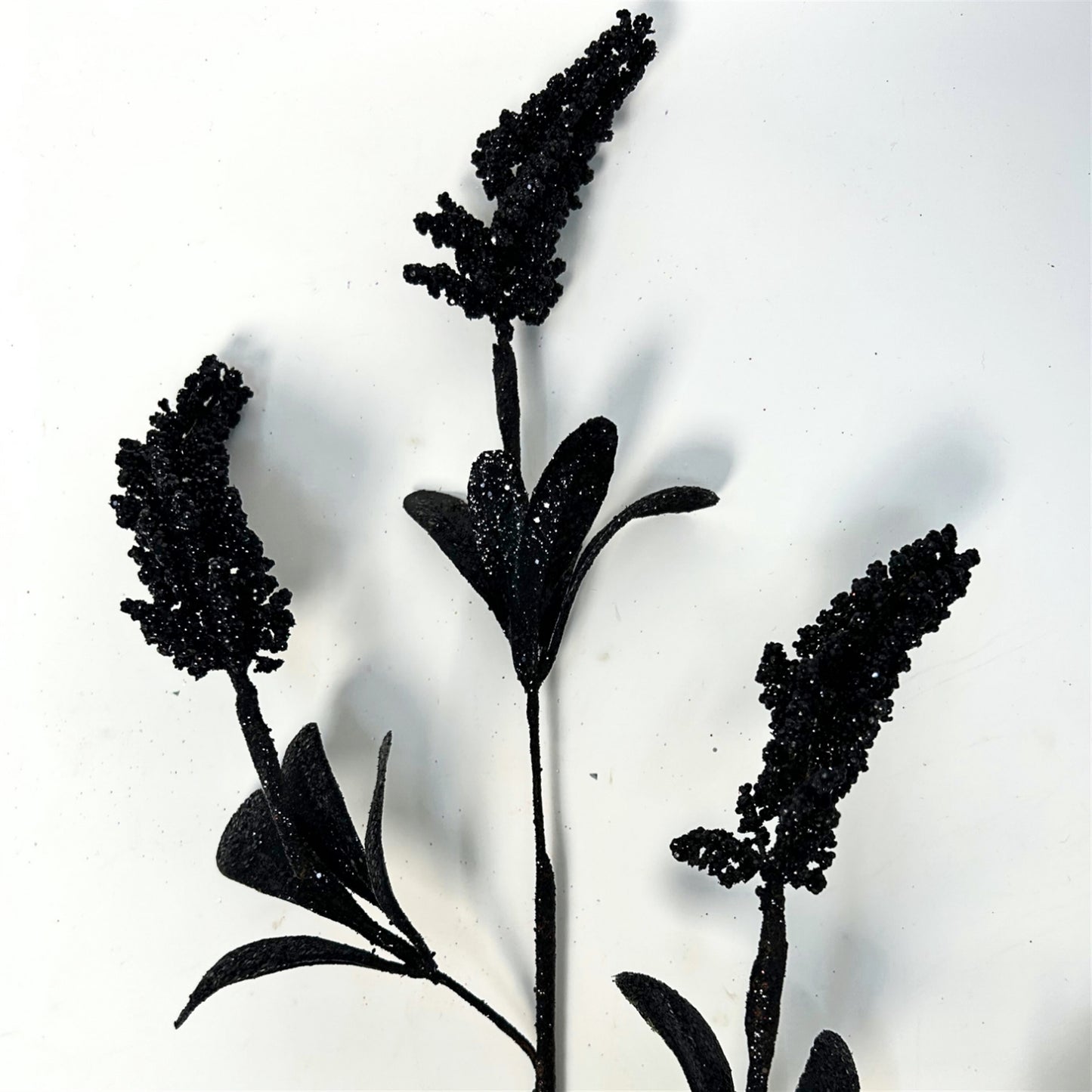 Glittered Millet Spray - Black 26" | KS