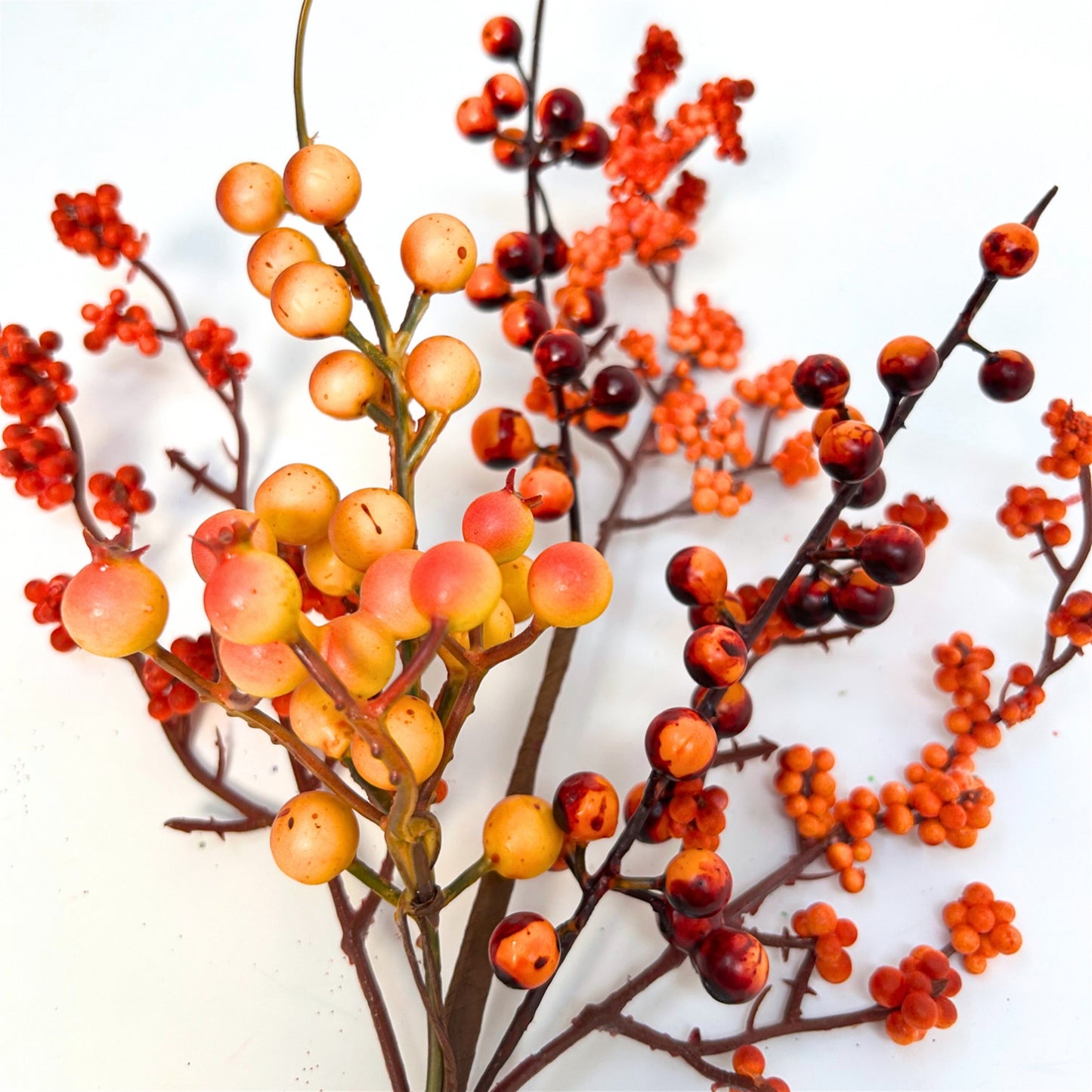 Autumn Harvest Berry Spray - Orange 28" | KS