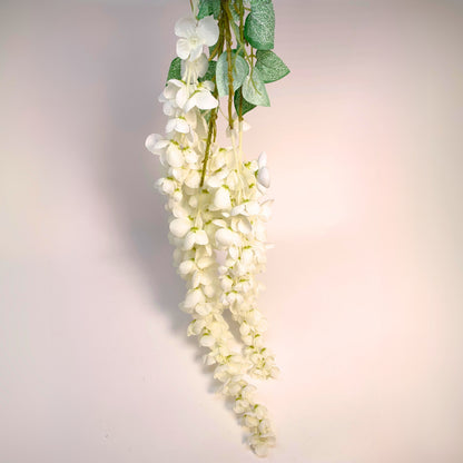 Hanging Garden Wisteria Branch - White 44" | YSE