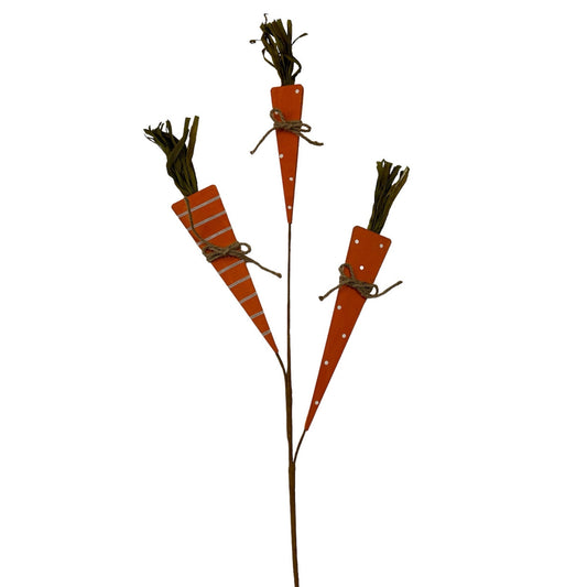 Spring Time Wooden Carrot Spray 34” | QPE