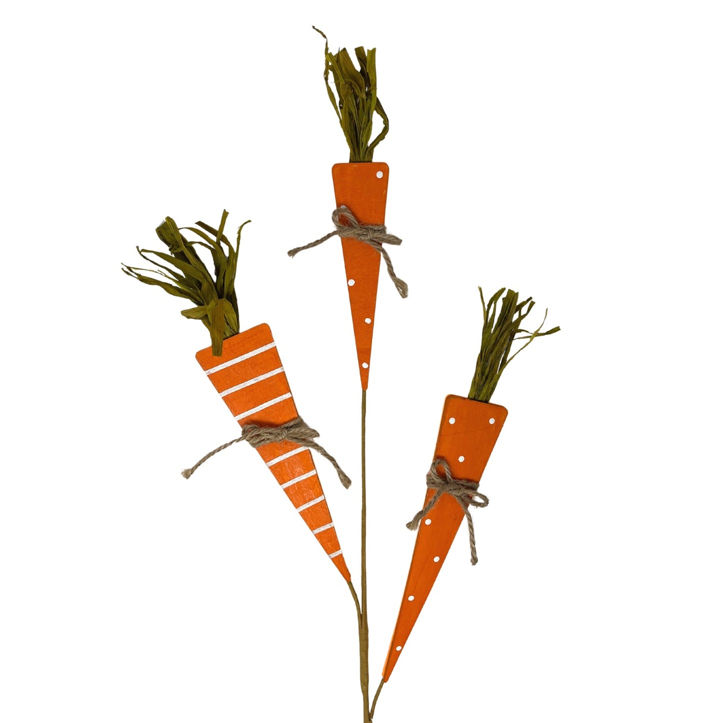 Spring Time Wooden Carrot Spray 34” | QPE