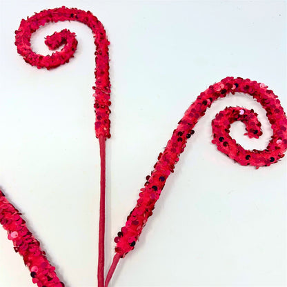 Velvet Sequin Curl Spray - Fuchsia 29” | KS