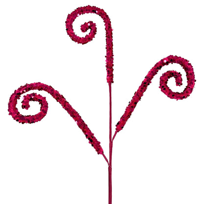 Velvet Sequin Curl Spray - Fuchsia 29” | KS