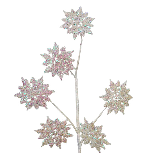 Glitter Snowflake Spray - Iridescent 30.5” | KS