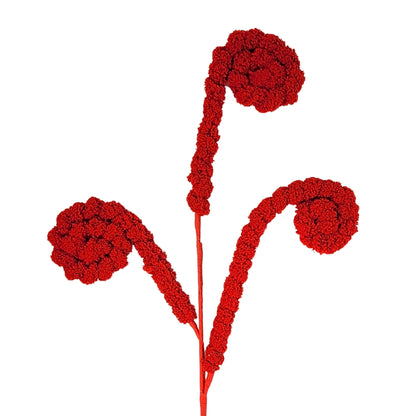 Faux Sherpa Curl Spray - Red 24” | KS