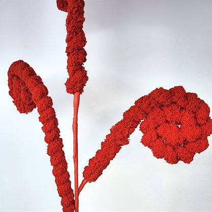 Faux Sherpa Curl Spray - Red 24” | KS