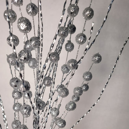 Metallic Twist Glitter Spray - Silver 32” | KS