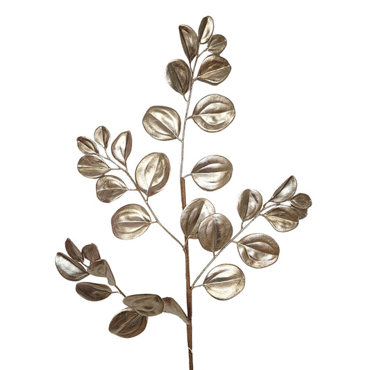 Metallic Smilax Leaf Spray - Champagne 32” | QP