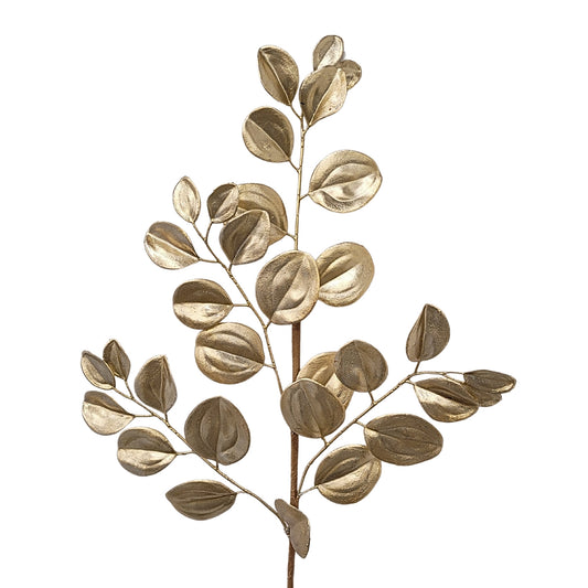 Metallic Smilax Leaf Spray - Gold 32”| QPE