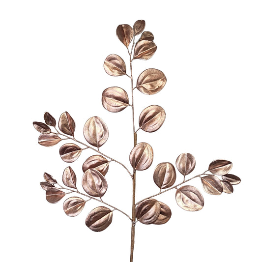 Metallic Smilax Leaf Spray - Rose Gold 32” | QP