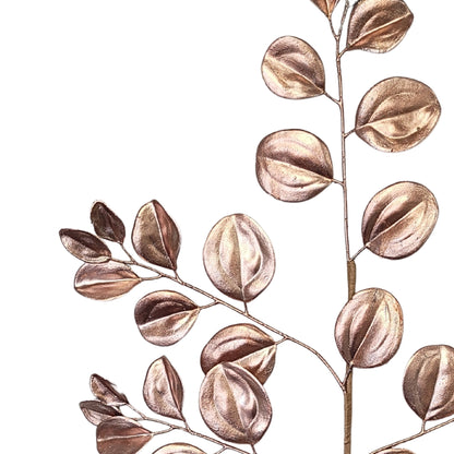 Metallic Smilax Leaf Spray - Rose Gold 32” | QP