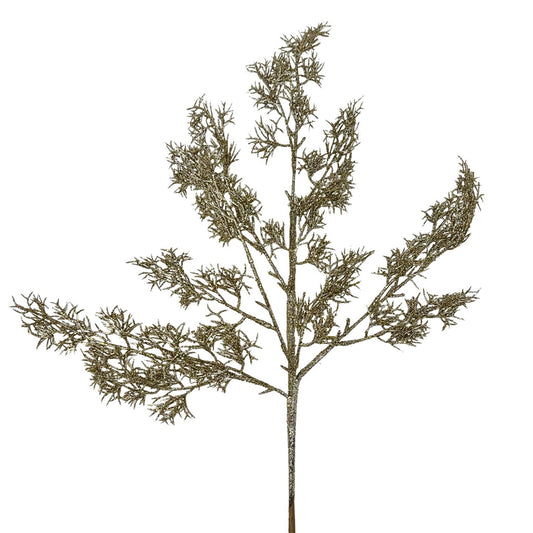 Glittered Italian Cypress Spray - Champagne 29” | QP