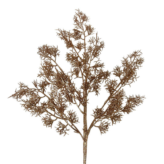 Glittered Italian Cypress Spray - Rose Gold 29” | QPE