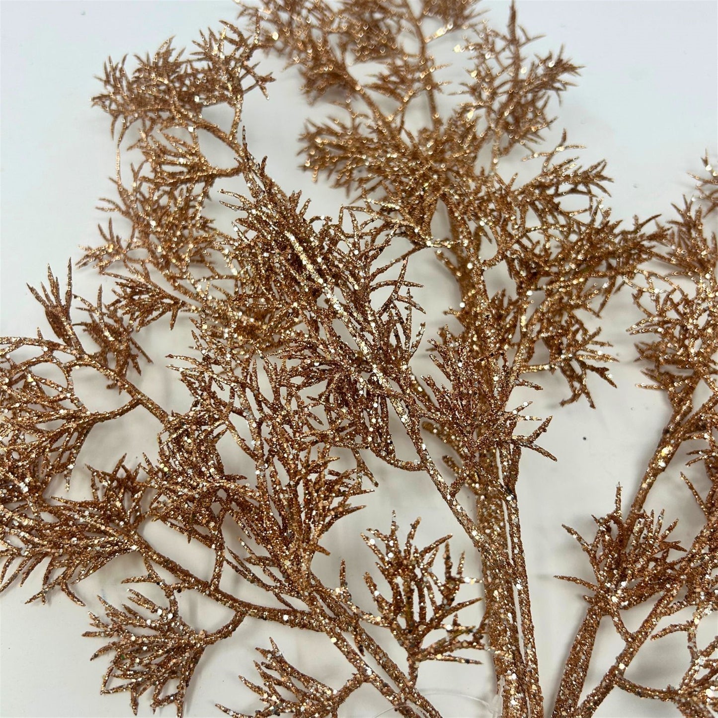 Glittered Italian Cypress Spray - Rose Gold 29" | QP