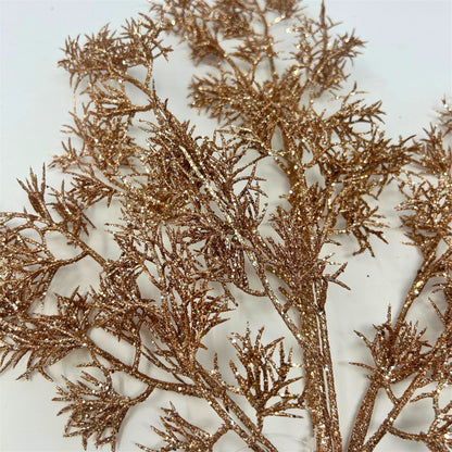 Glittered Italian Cypress Spray - Rose Gold 29" | QP