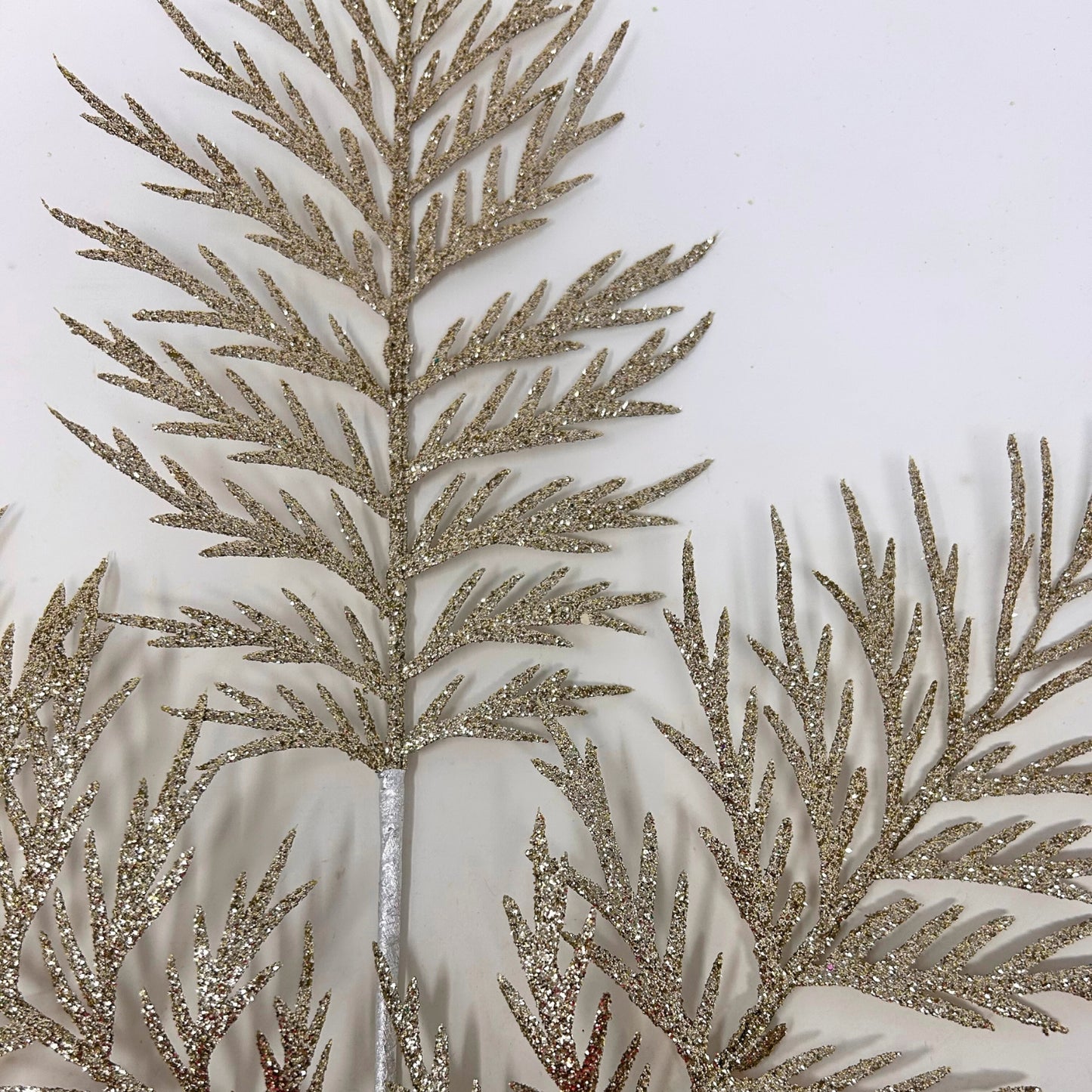 Glitter Modern Fern Spray - Champagne 29” | YS