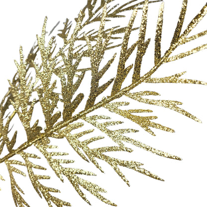 Glitter Modern Fern Spray - Gold 29” | YS
