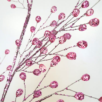 Pink Acrylic Glitter Bead Spray 26” | YS