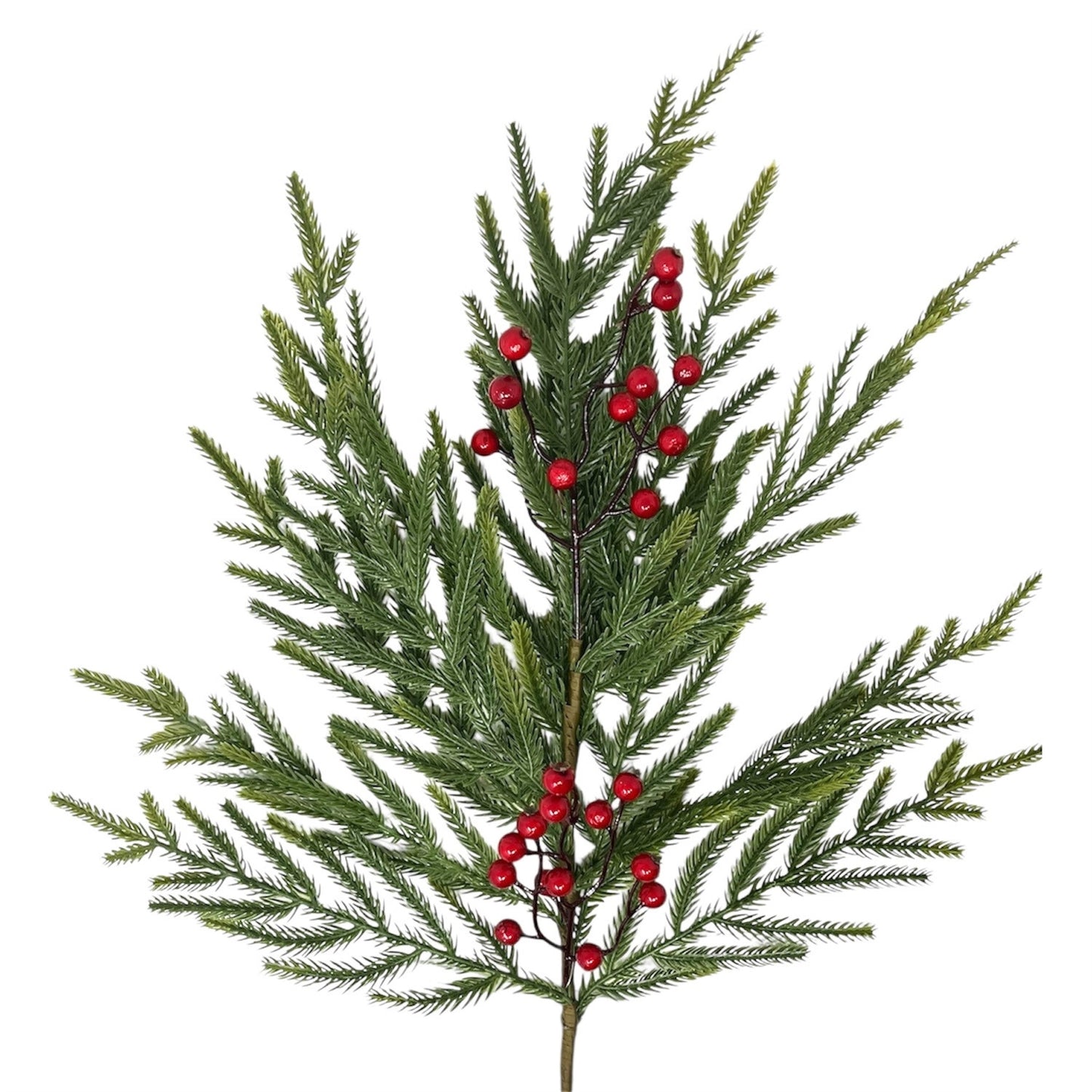Soft Touch Norfolk Pine Spray w/ Berries 25" | DB