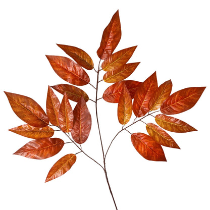 Long Fall Leaf Spray 30" - Dark Orange