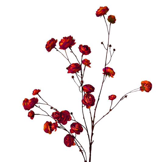 Blooming Ranunculus Branch 44" - Red | GT