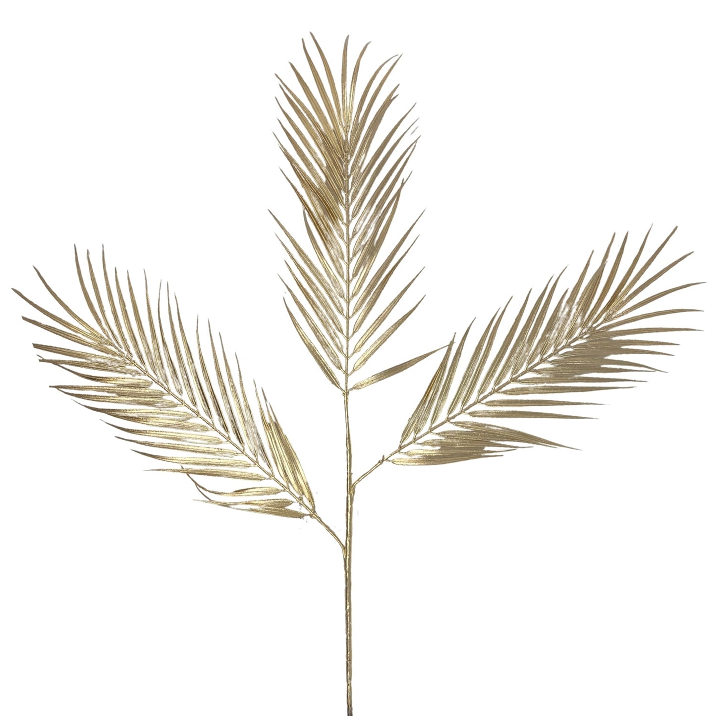 Metallic Palm Leaf 34" - Gold