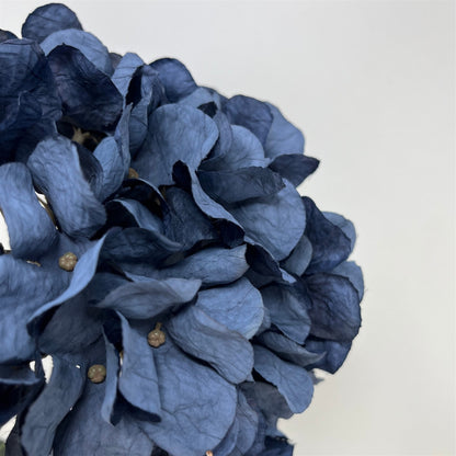 Faux Dried Hydrangea Stem 30" - Navy Blue | GT