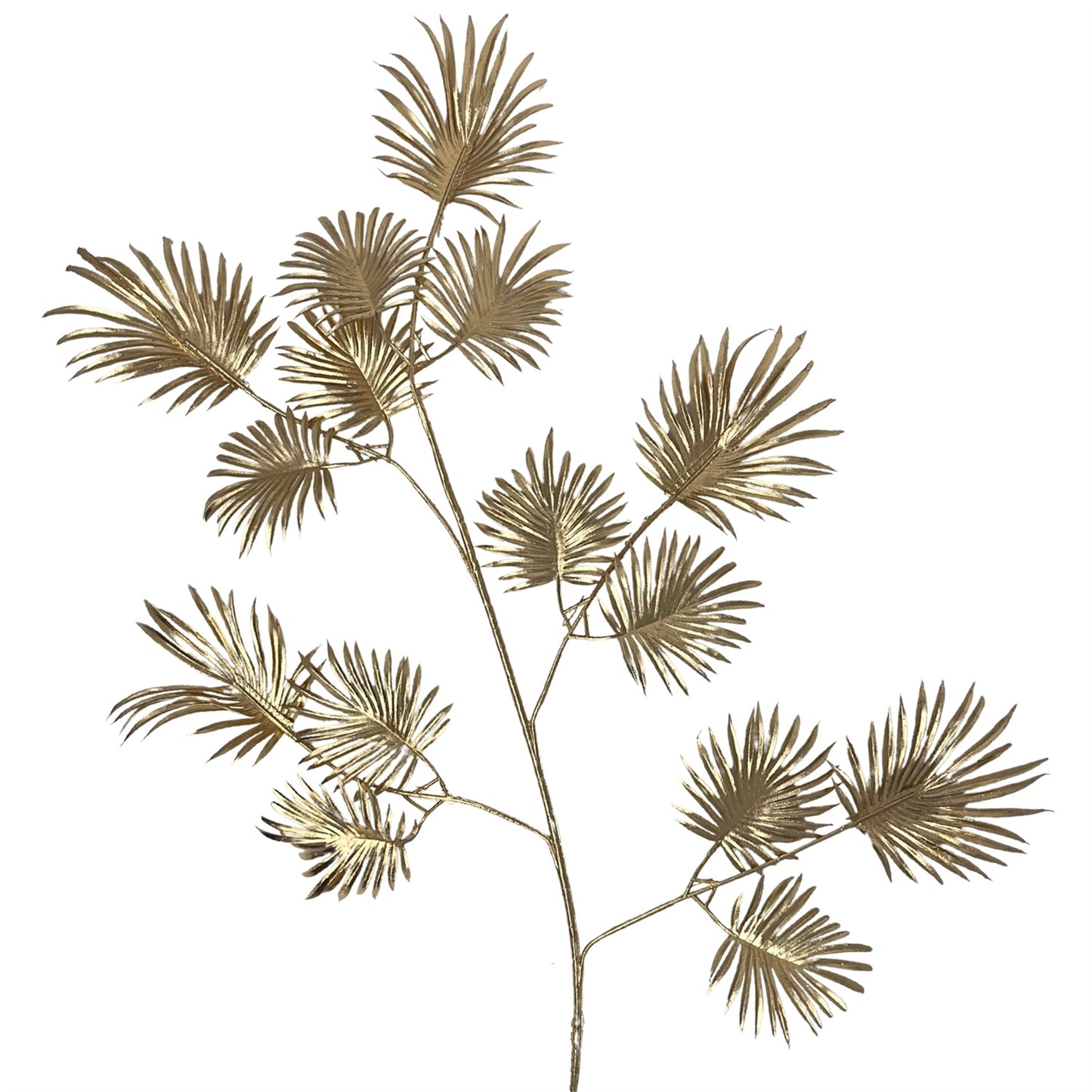 Metallic Palm Spray - 35" - Gold
