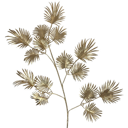 Metallic Palm Spray - 35" - Gold