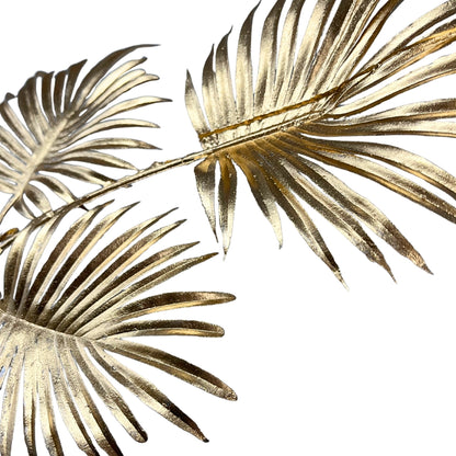 Metallic Palm Spray - 35" - Gold