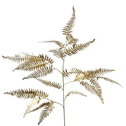 Metallic Buckler Fern Spray 39" - Gold