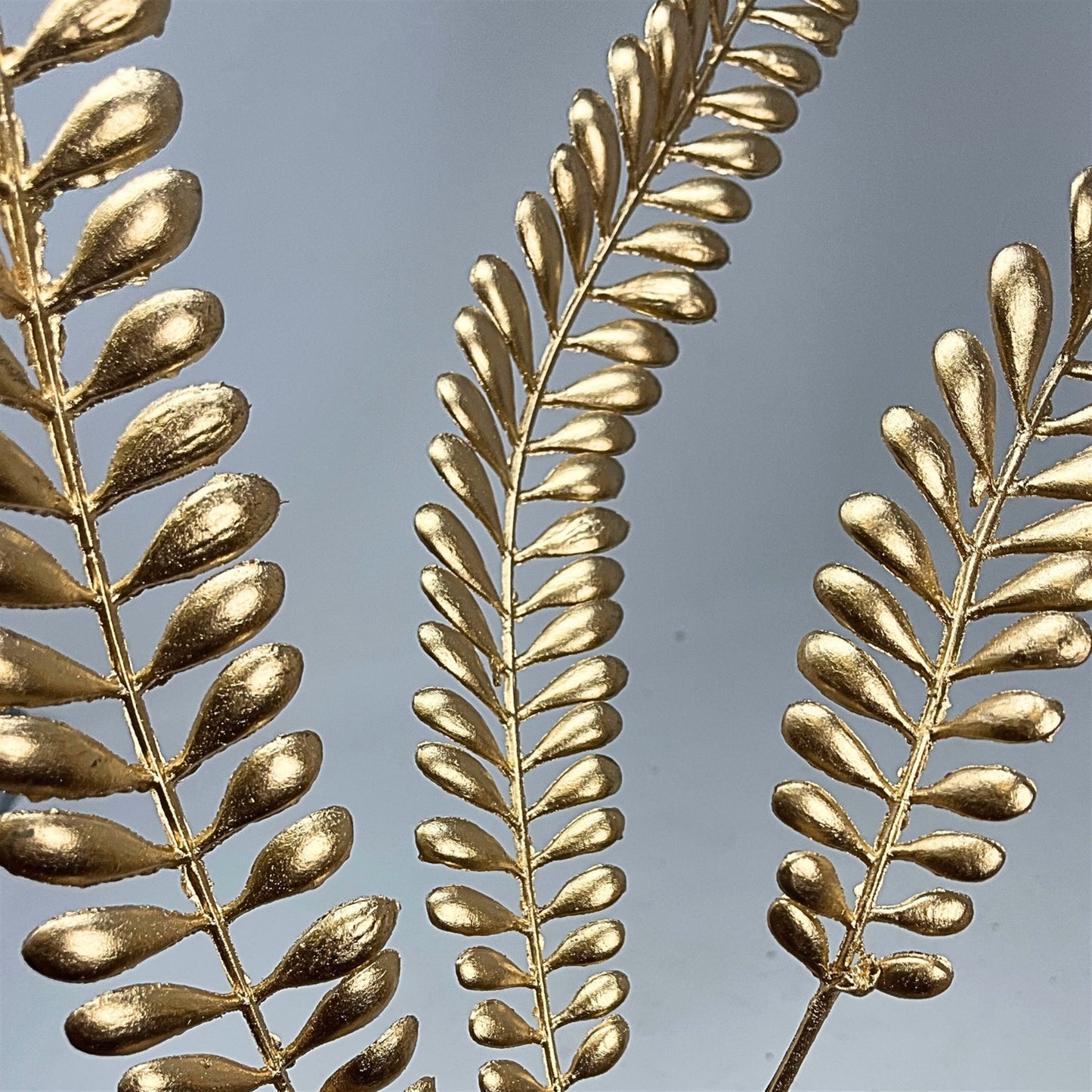 Metallic Sword Fern Spray 38" - Gold