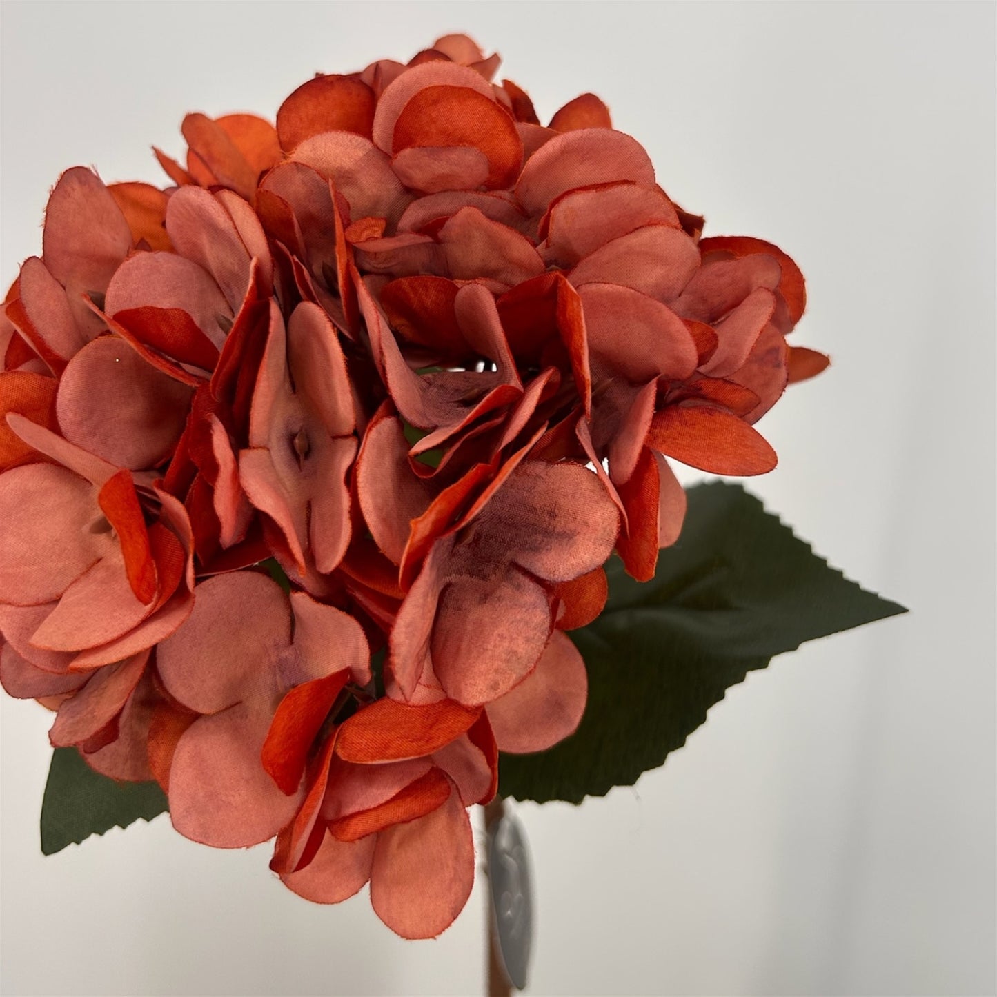 Faux Dried Hydrangea pick 13.5" - Burnt Orange | GT