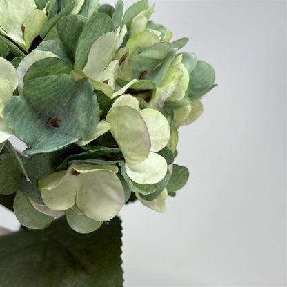 Faux Dried Hydrangea pick 13.5" - Seafoam | GT