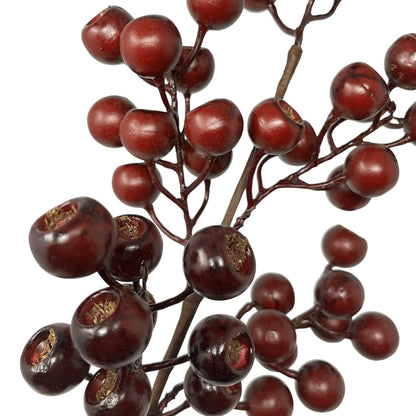 Grand Pod Berry Spray 24" - Burgundy | KS