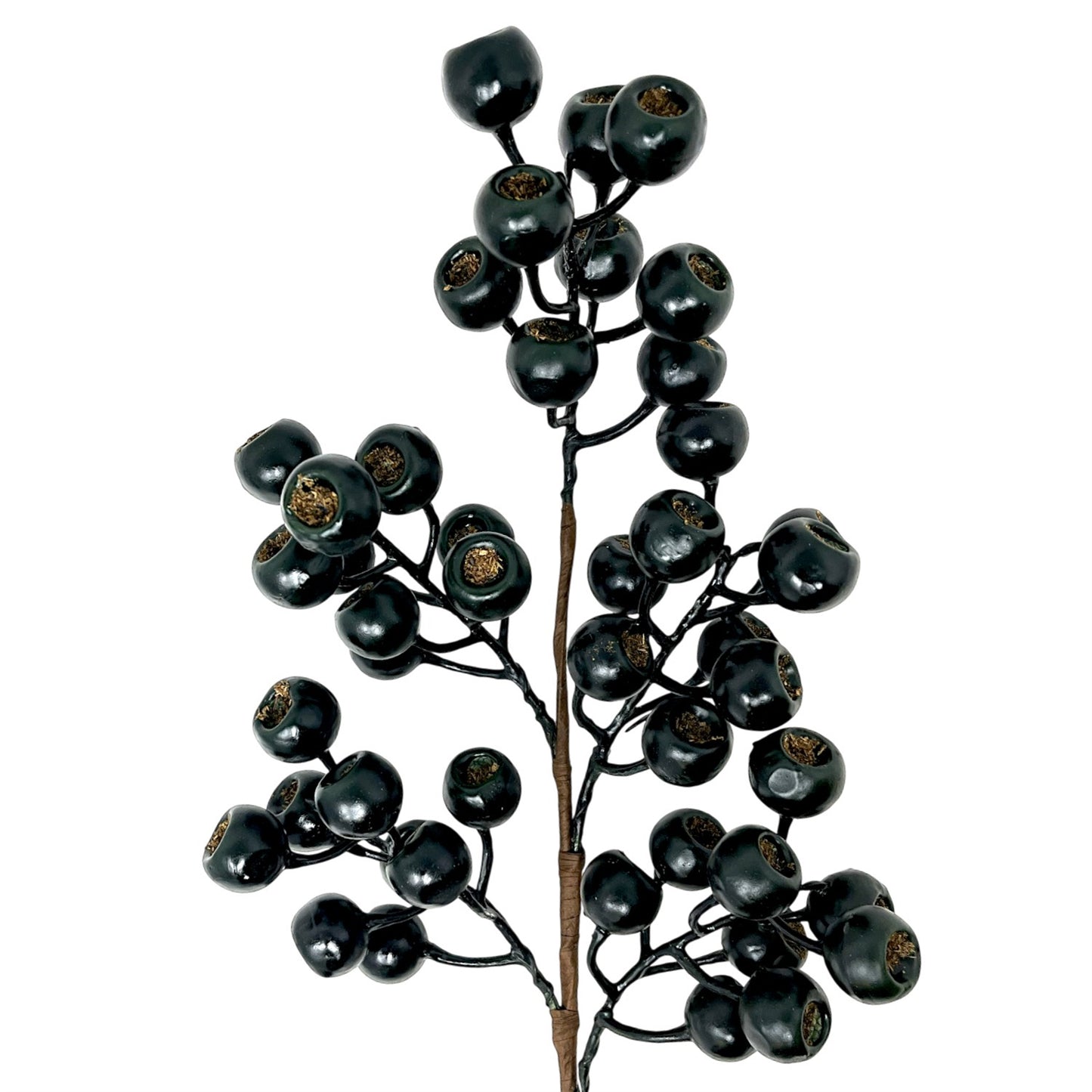 Grand Pod Berry Spray 24" - Dark Green | KS