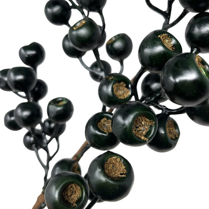 Grand Pod Berry Spray 24" - Dark Green | KS