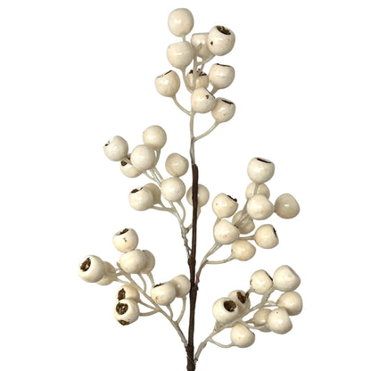 Grand Pod Berry Spray 24" - Ivory | KS