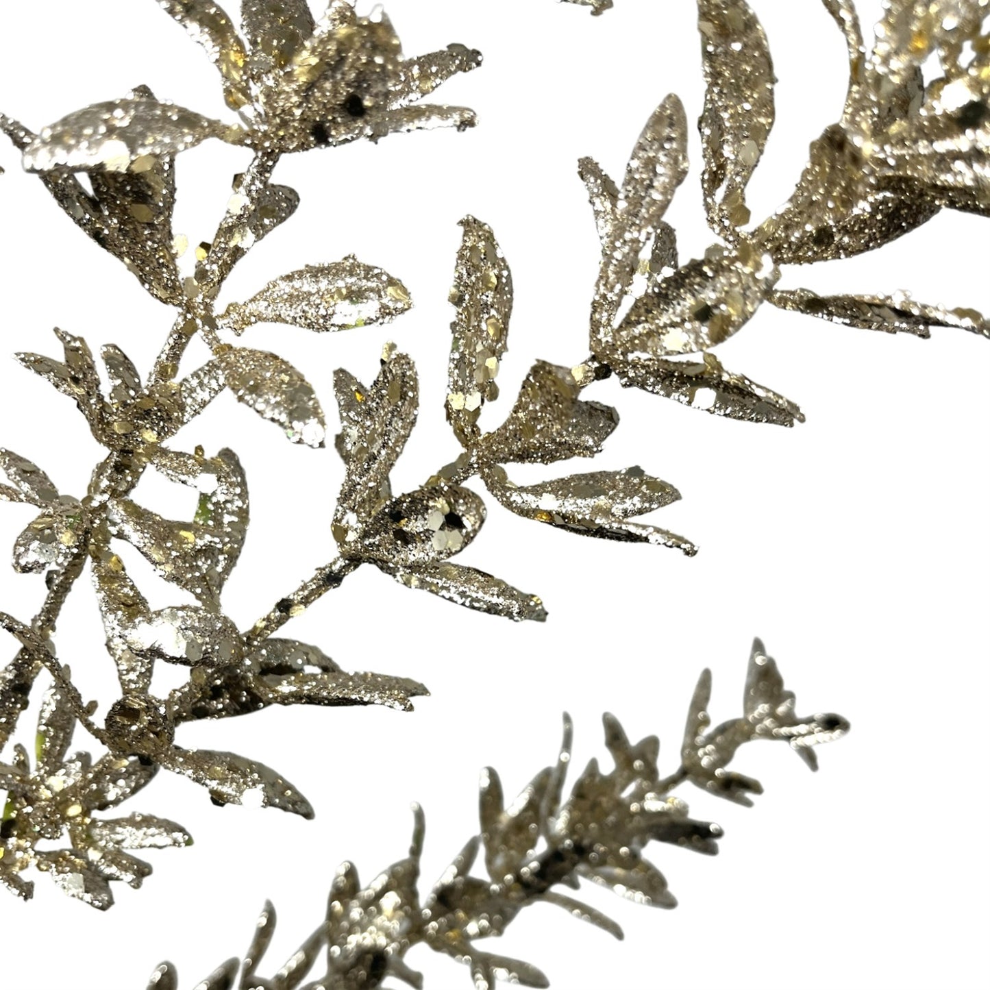 Glittered Rosemary Spray 28.5" - Champagne
