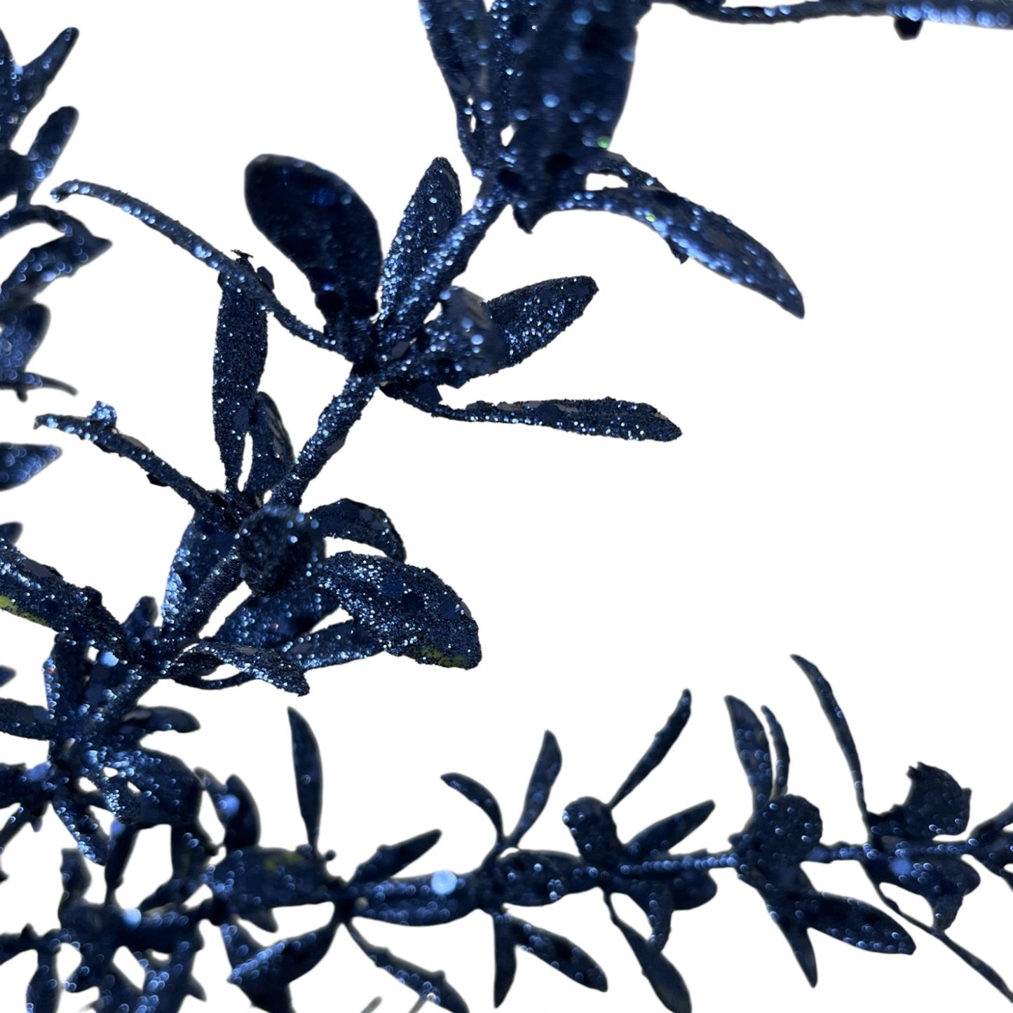 Glittered Rosemary Spray 28.5" - Dark Blue