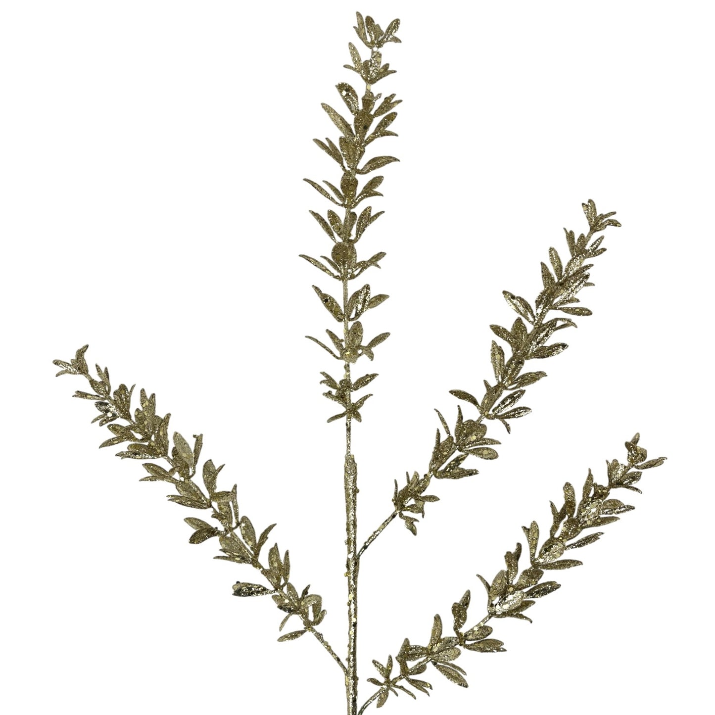 Glittered Rosemary Spray 28.5" - Gold