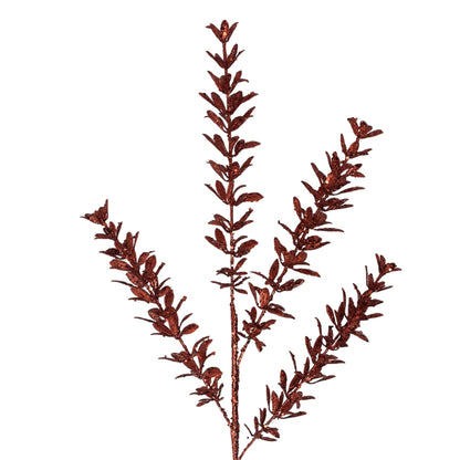 Glittered Rosemary Spray 28.5" - Red